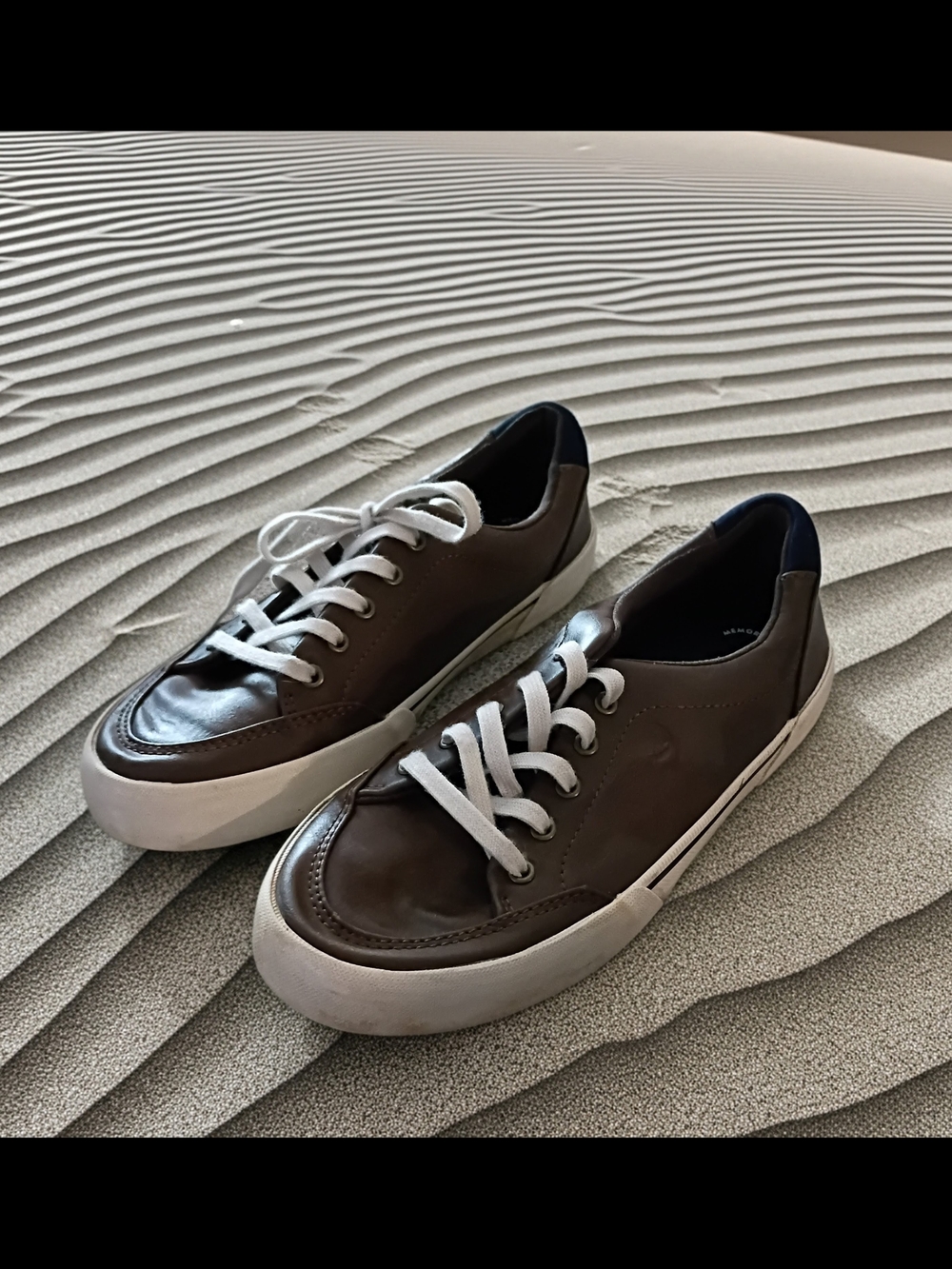 Sperry Casual Brown Leather Boys Lace-Up Sneakers